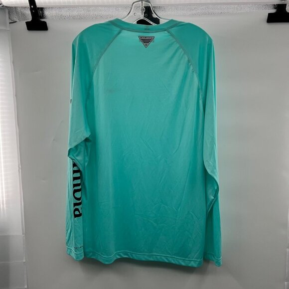 Columbia Men's Active Long Sleeve Tee Turquoise Size Large - Picture 7 of 8